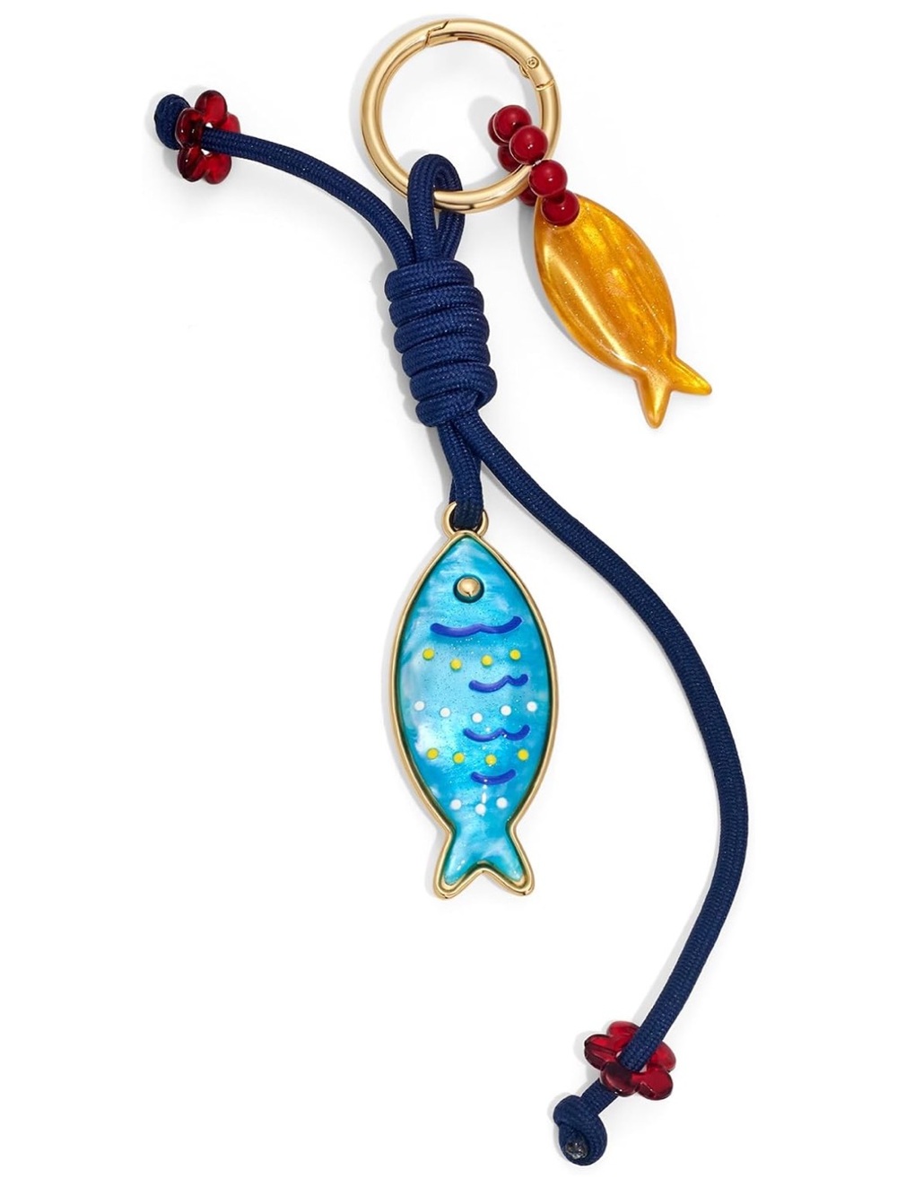 Gold Shell Starfish Keychain Accessories Ocean Bag Charm Keychain